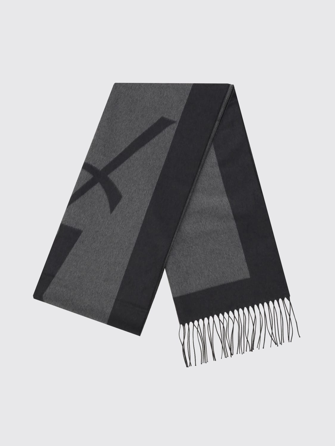 SAINT LAURENT SCARF: Scarf men Saint Laurent, Grey - Img 2