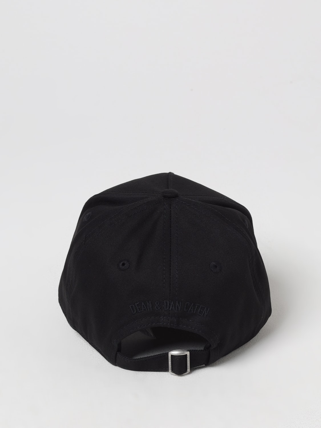 DSQUARED2 CAPPELLO: Cappello Dsquared2 in cotone con logo ricamato , Nero 1 - Img 3