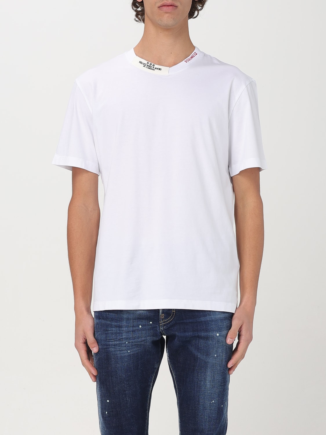 Tシャツ・カットソー DSQUARED2 Men T-shirt Gnawed Blue S74GD1417D20020 100 DSQUARED2: T-shirt men - Gnawed Blue | Dsquared2 t-shirt