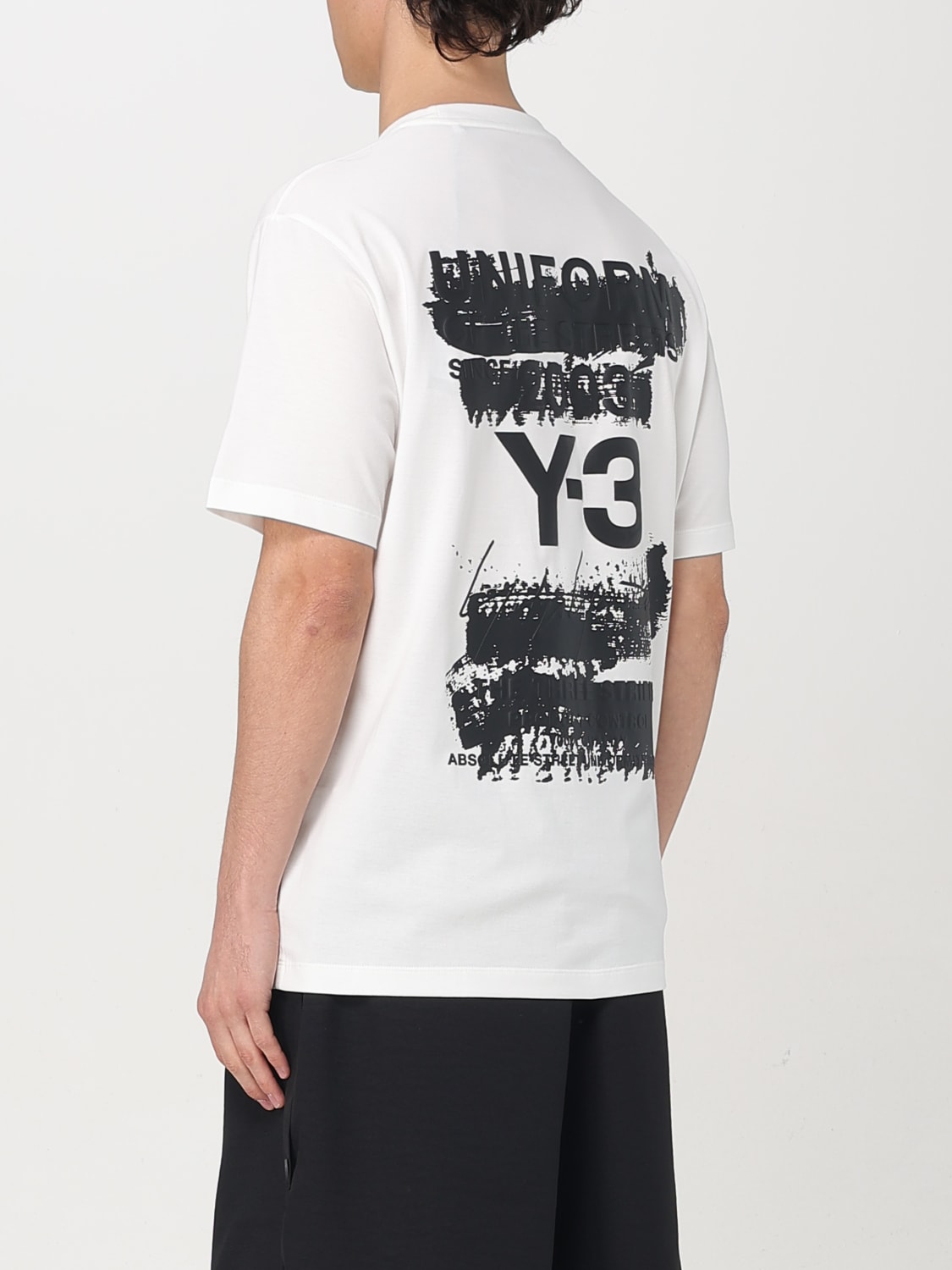 Tシャツ・カットソー Y 3 Men T Shirts JM7845 WHITE Y-3: T-shirt men - White 1 | Y-3 t-shirt JM7845 online at