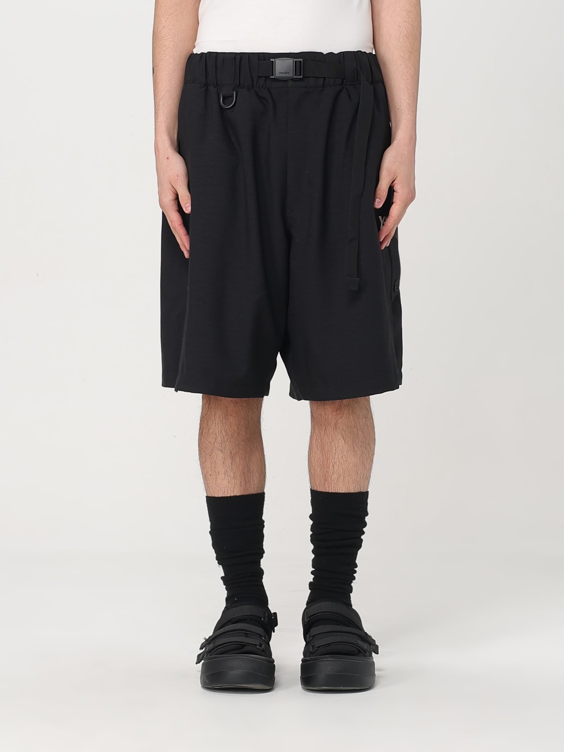 Y-3 adidas ブラックショートパンツ Y-3 - Y-3 Sport Uniform 3-Stripes Shorts / ショートパンツ