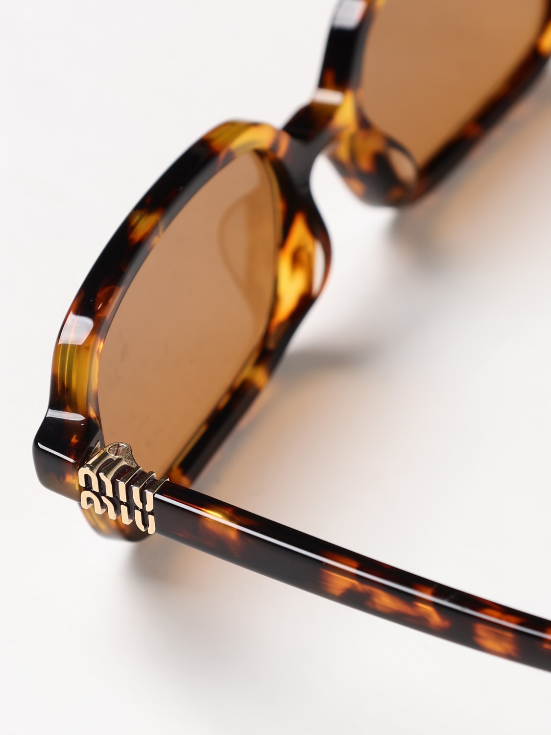MIU MIU SUNGLASSES: Sunglasses woman Miu Miu, Brown - Img 4