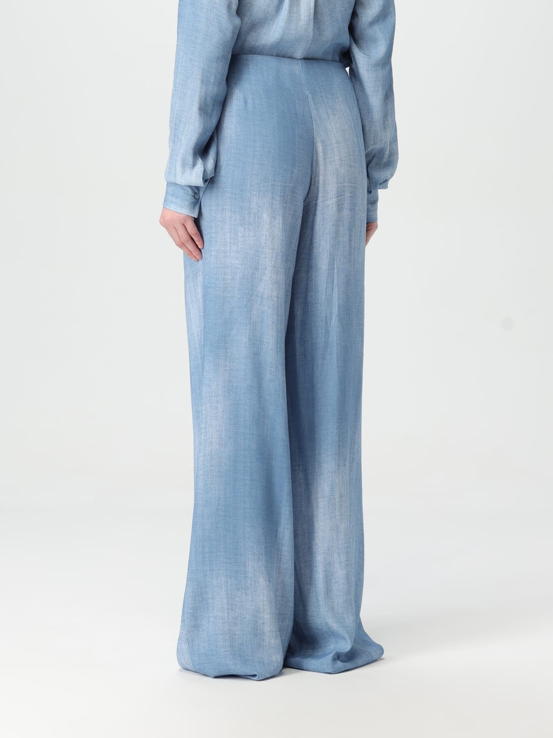 パンツ ERMANNO SCERVINO Women Straight Pants D462P302 EMY S4612 Blu ERMANNO SCERVINO: Pants woman - Gnawed Blue | Ermanno
