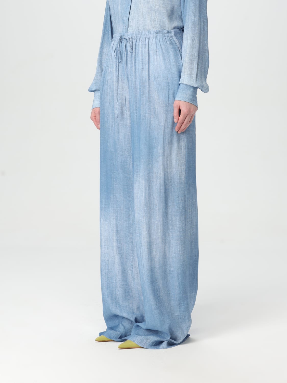 パンツ ERMANNO SCERVINO Woman Pants Gnawed Blue D462P303OYQ S4623 ERMANNO SCERVINO: Pants woman - Gnawed Blue | Ermanno