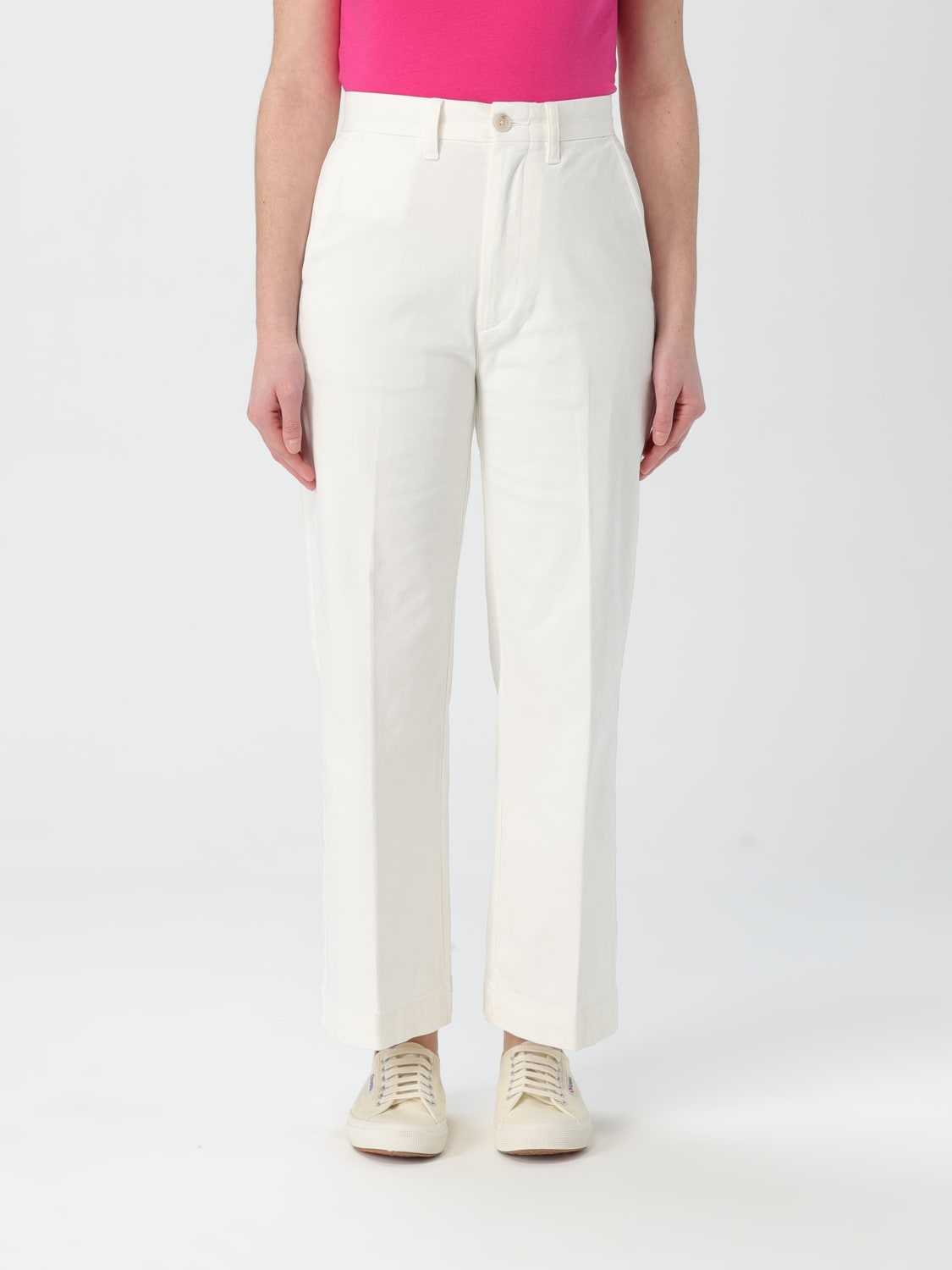 パンツ POLO RALPH LAUREN Woman Pants White 211873988 002 POLO RALPH LAUREN: Pants woman - White | Polo Ralph Lauren