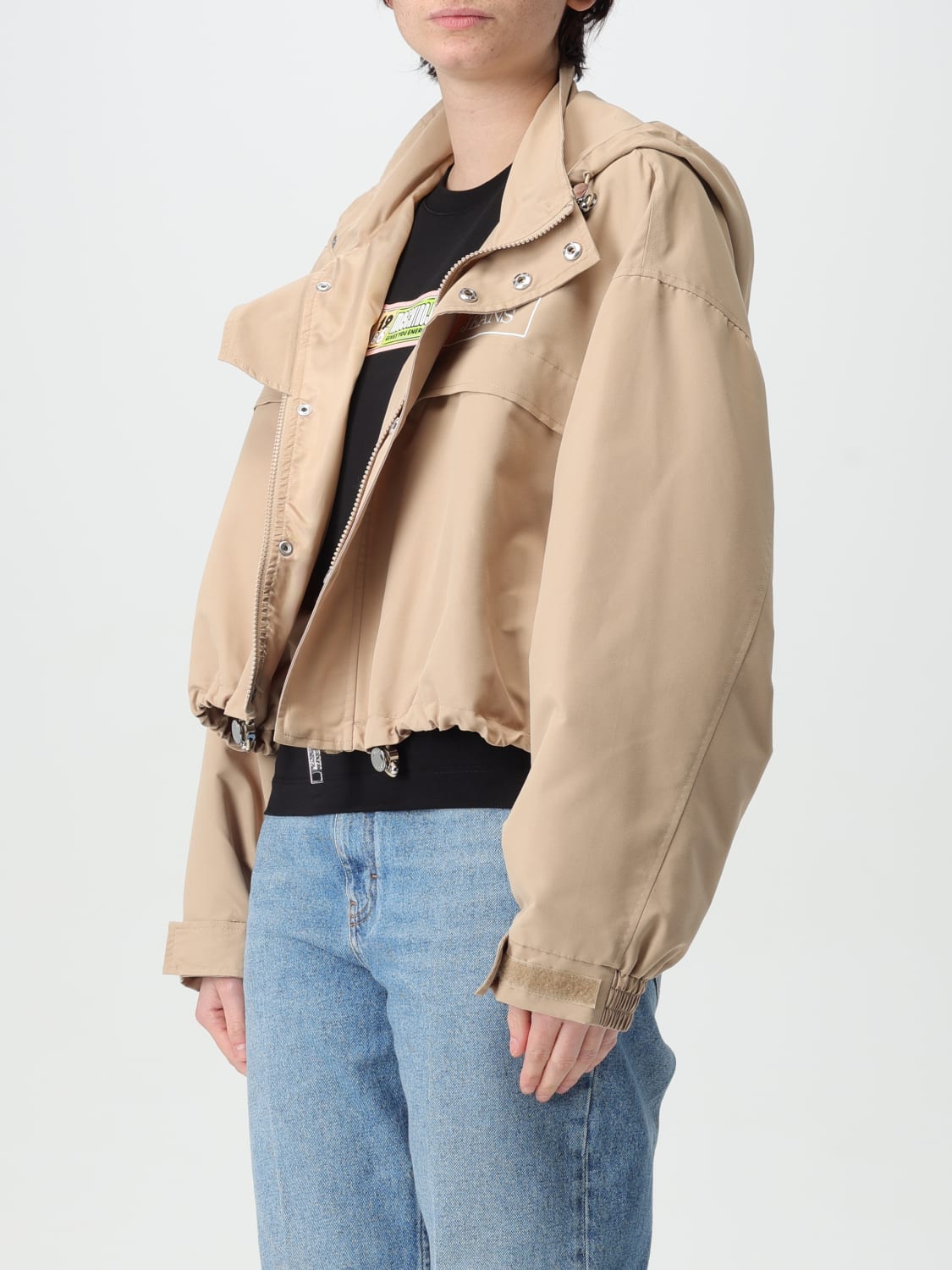 ジャケット MOSCHINO JEANS Woman Jacket Brown 06053220 1084 MOSCHINO JEANS: Jacket woman - Brown | Moschino Jeans jacket