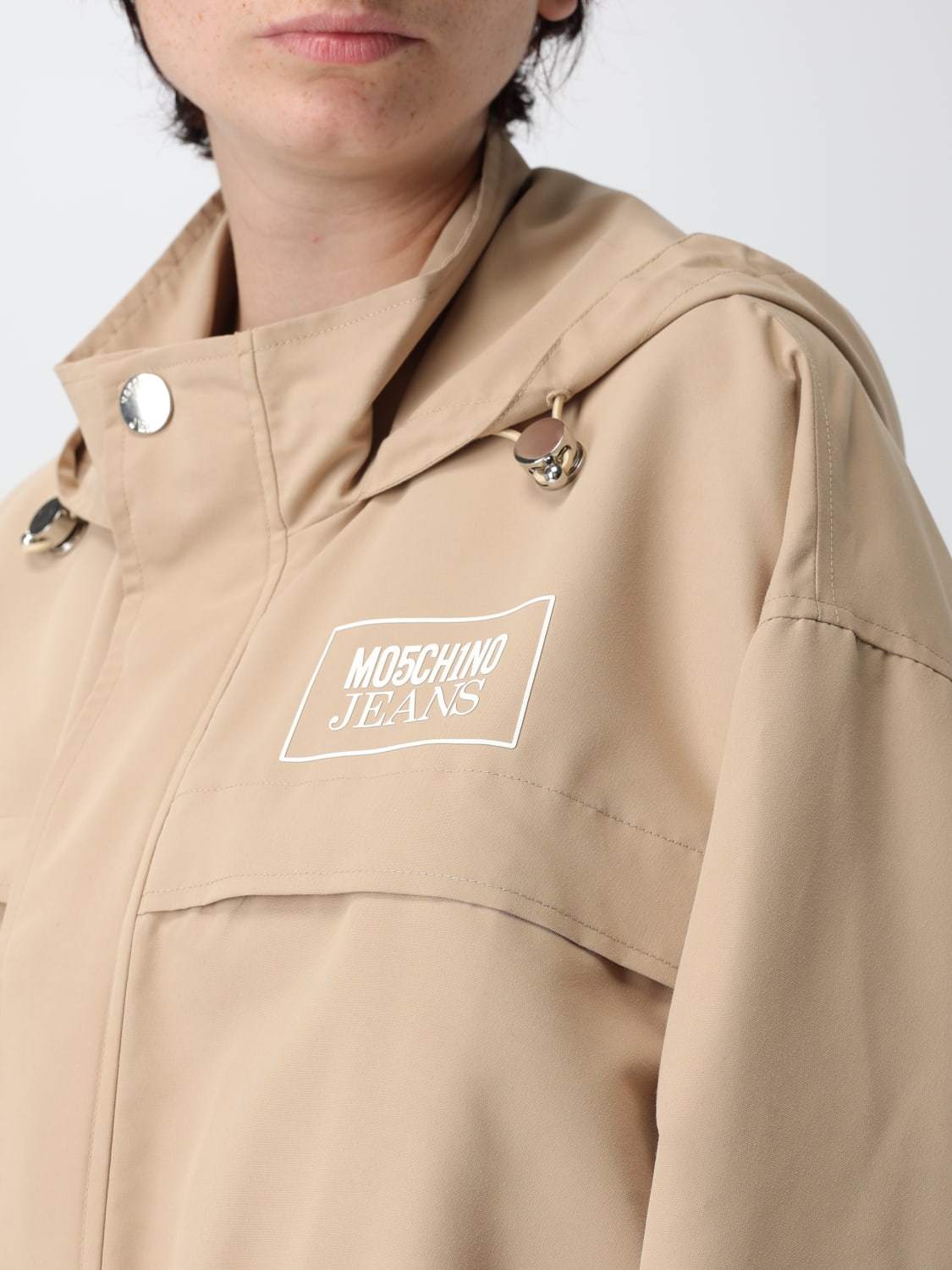ジャケット MOSCHINO JEANS Woman Jacket Brown 06053220 1084 MOSCHINO JEANS: Jacket woman - Brown | Moschino Jeans jacket