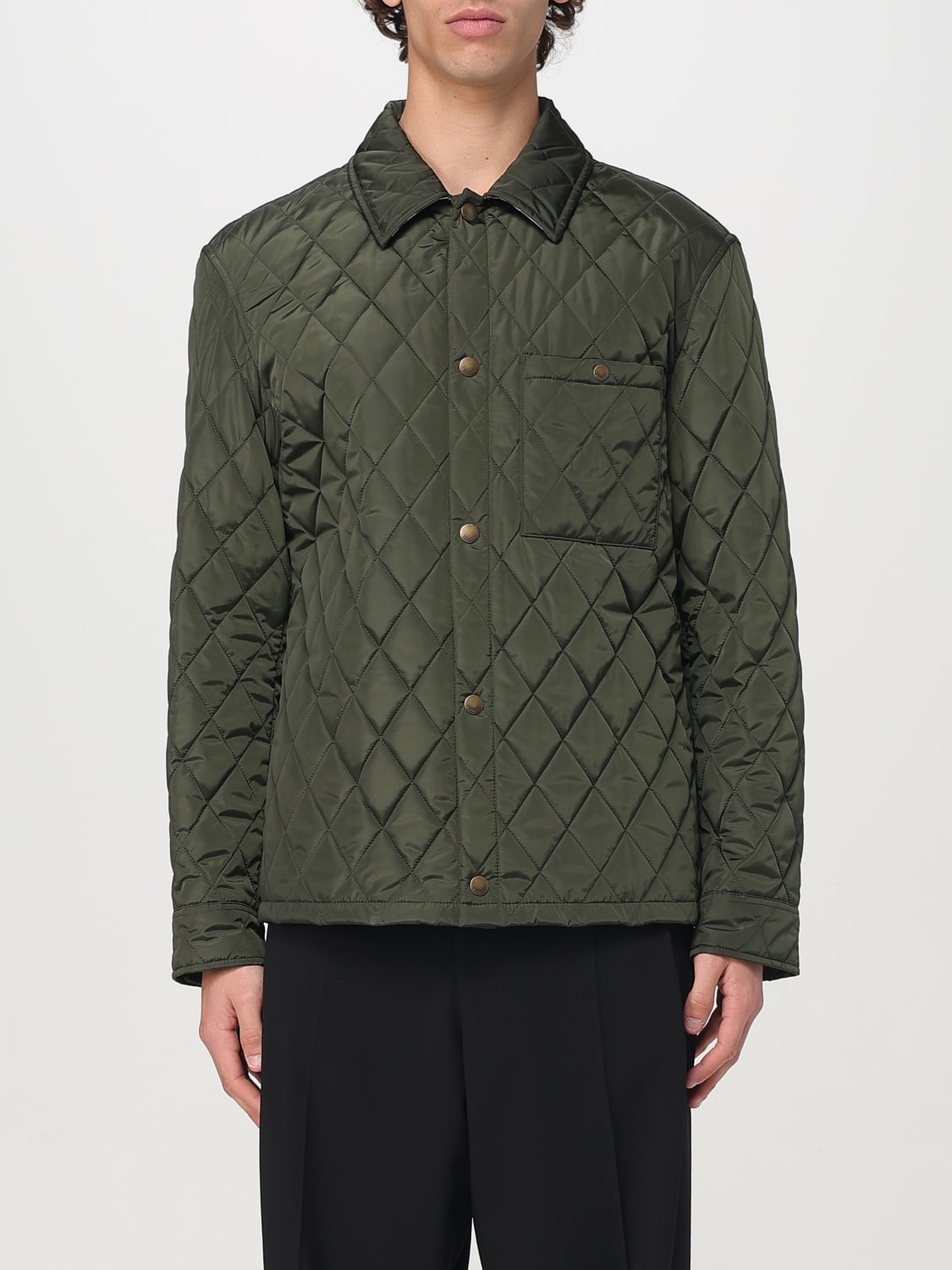 BURBERRY: Jacket men - Green | Burberry jacket 8100843