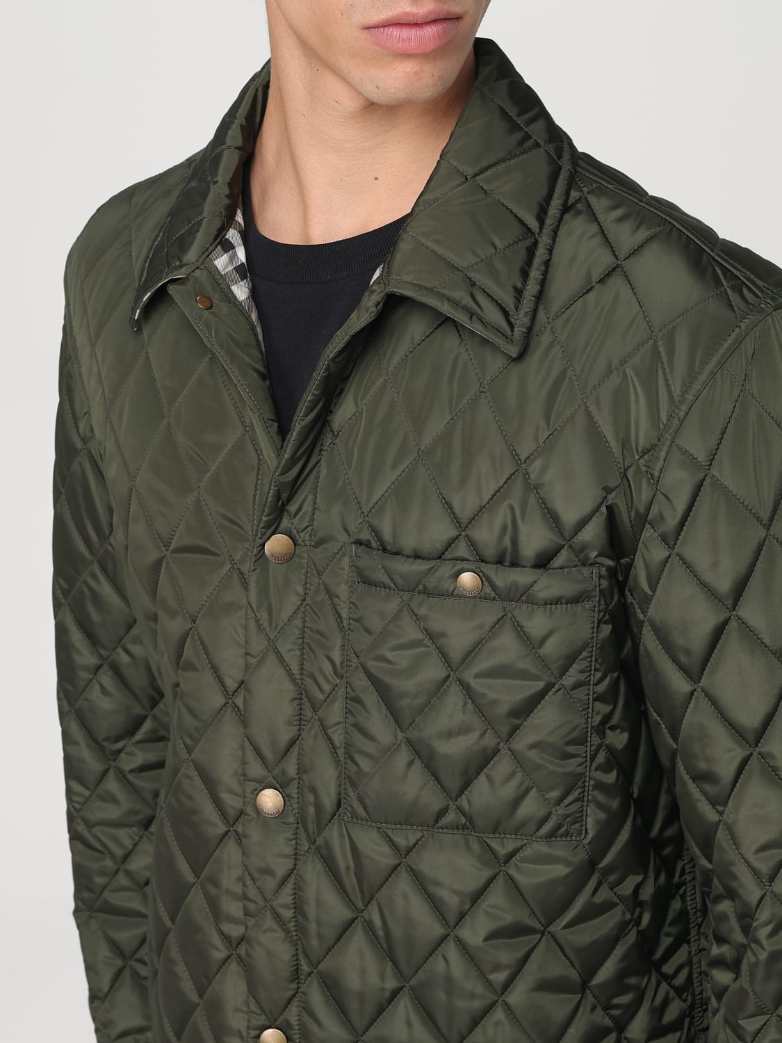 BURBERRY JACKET: Jacket men Burberry, Green - Img 4