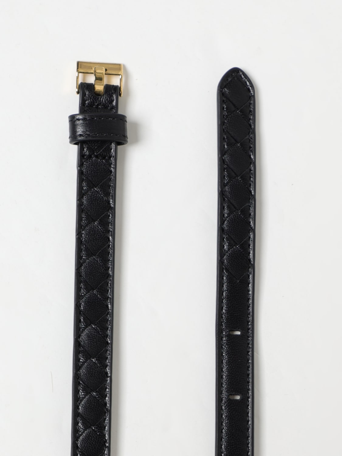 BOTTEGA VENETA CINTURA: Cintura Watch Bottega Veneta in nappa intrecciata , Nero - Img 3