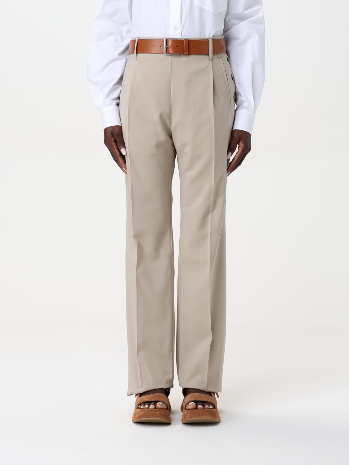 パンツ MOSCHINO COUTURE Woman Pants Beige 03010517 0020 MOSCHINO COUTURE: Pants woman - Beige | Moschino Couture