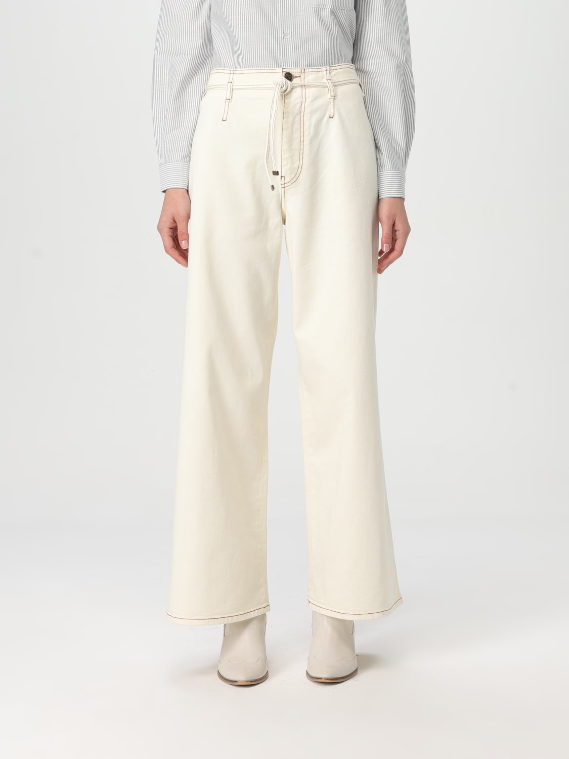 パンツ ETRO Woman Pants Yellow Cream WREA001199TJEB8 W3789 ETRO: Pants woman - Yellow Cream | Etro pants WRNB0006AU069