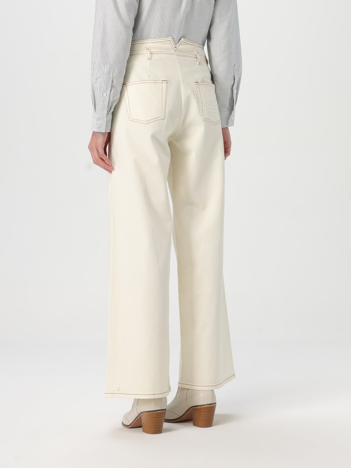 パンツ ETRO Woman Pants Yellow Cream WRNB0006AU069 W3789 ETRO: Pants woman - Yellow Cream | Etro pants WRNB0006AU069