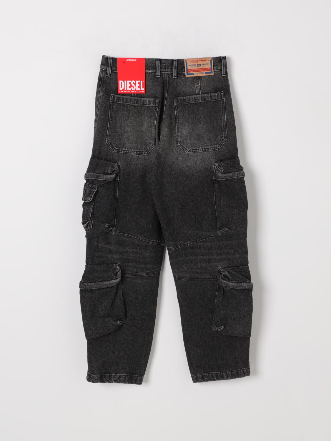 DIESEL: Pants kids - Black | Diesel jeans J02155KXBNE online