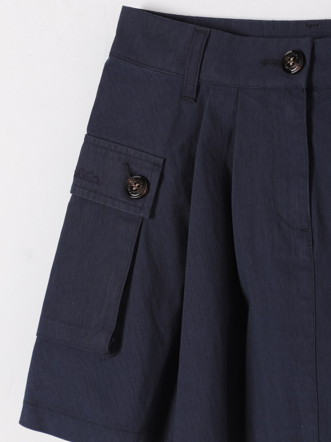 MAX&CO. KID GONNA: Gonna in misto cotone Max&Co. Kid, Indaco - Img 3