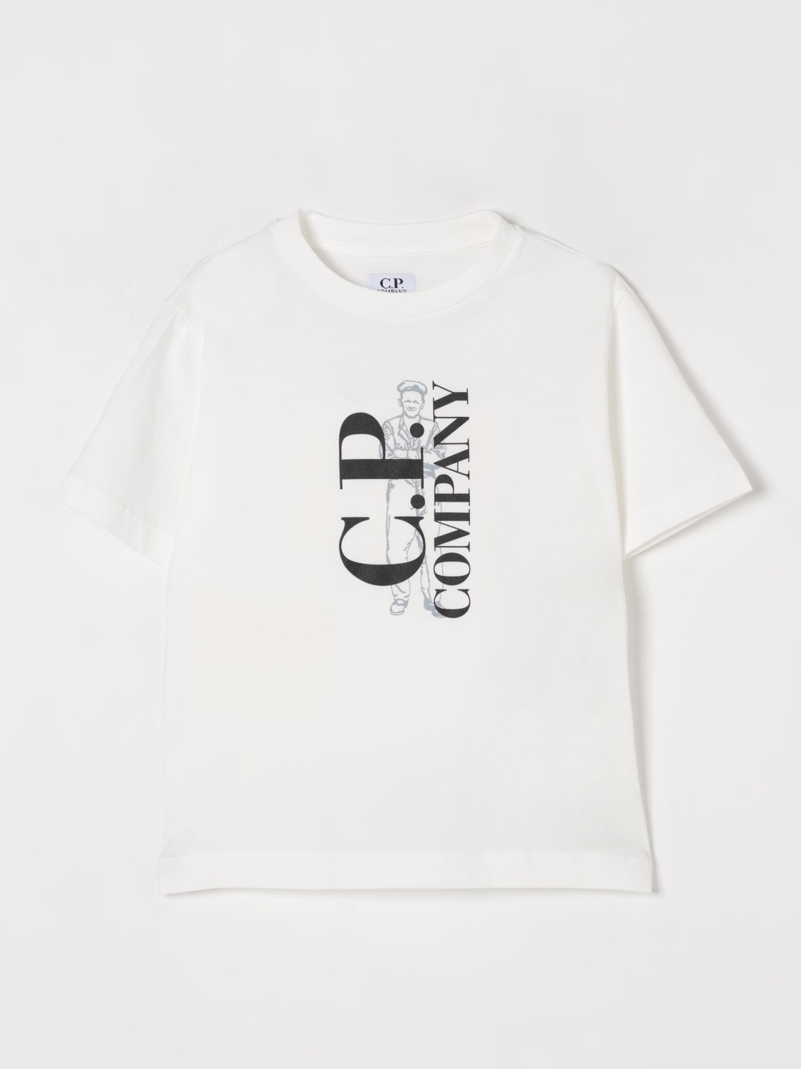 C.P. COMPANY T-SHIRT: T-shirt kids C.P. Company, White - Img 1