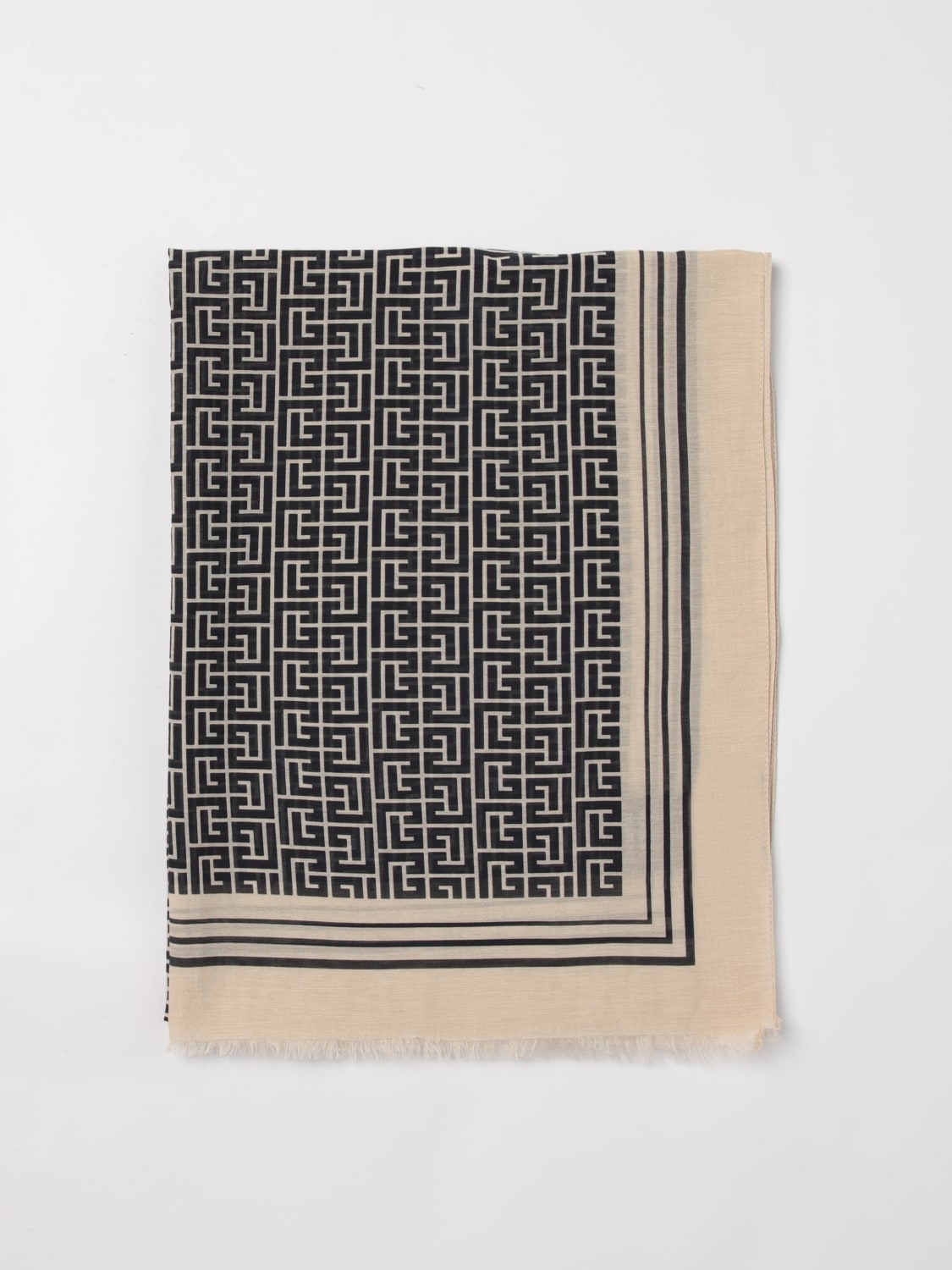 BALMAIN SCARF: Boy's scarf kids Balmain, Cream - Img 1