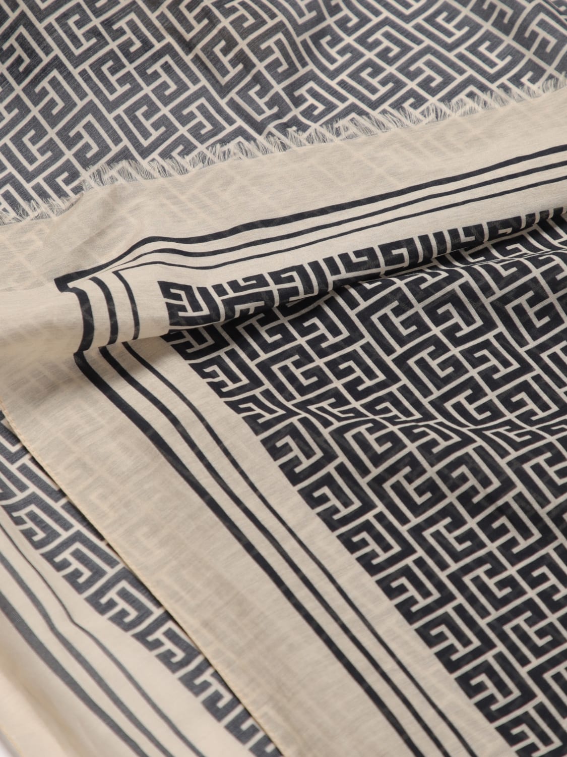 BALMAIN SCARF: Boy's scarf kids Balmain, Cream - Img 3