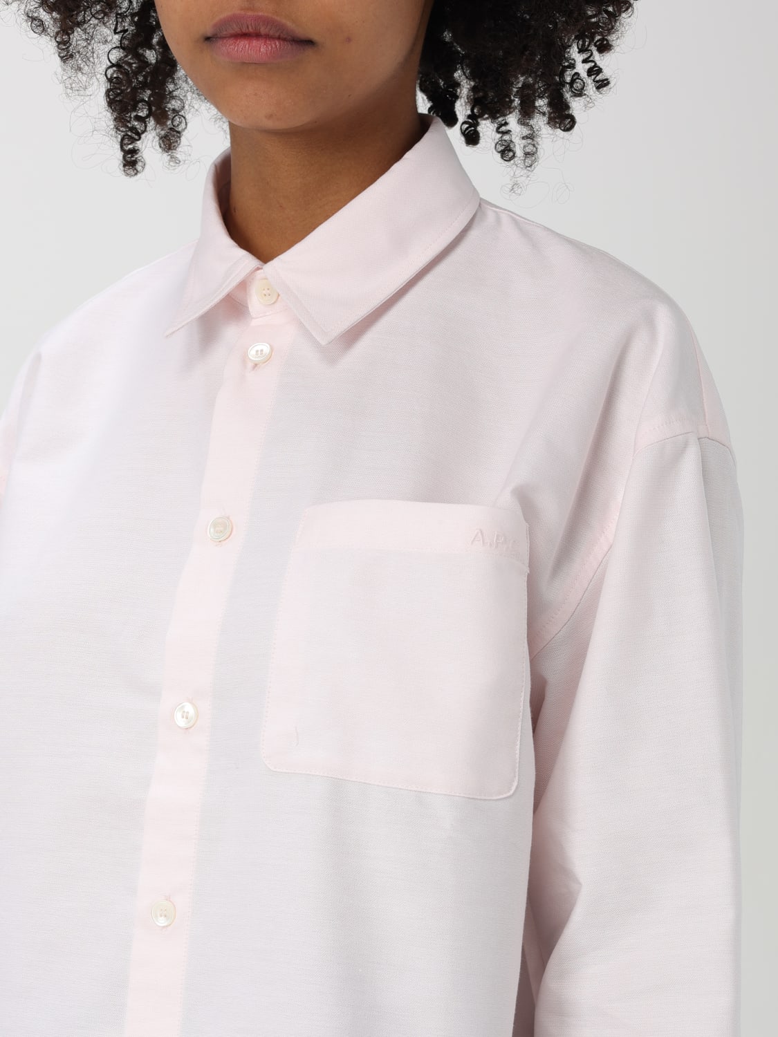 A.P.C. HEMDBLUSE: Hemdbluse damen A.P.C., Pink - Img 3