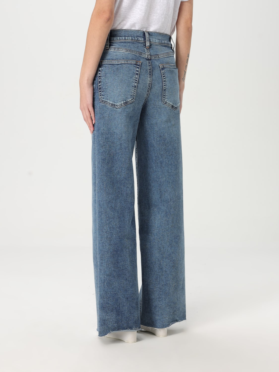 パンツ FRAME Women Straight Pants LSPRA814DE RWRA BLUE FRAME: Jeans woman - Denim | Frame jeans LSPRA814 online at