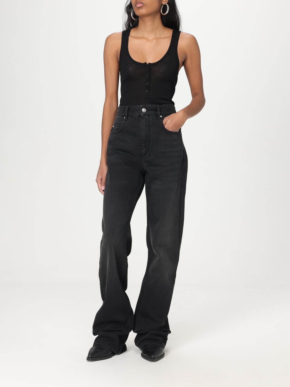 Tシャツ・カットソー ISABEL MARANT Woman T-Shirt Black TS0257FAC1N03I 01BK ISABEL MARANT: T-shirt woman - Black | Isabel Marant t-shirt