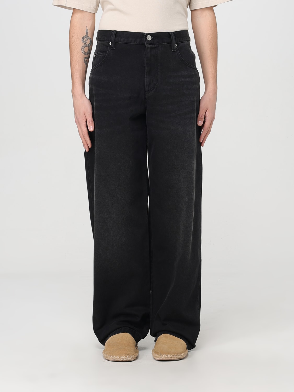 ISABEL MARANT JEANS: Jeans men Isabel Marant, Black - Img 1