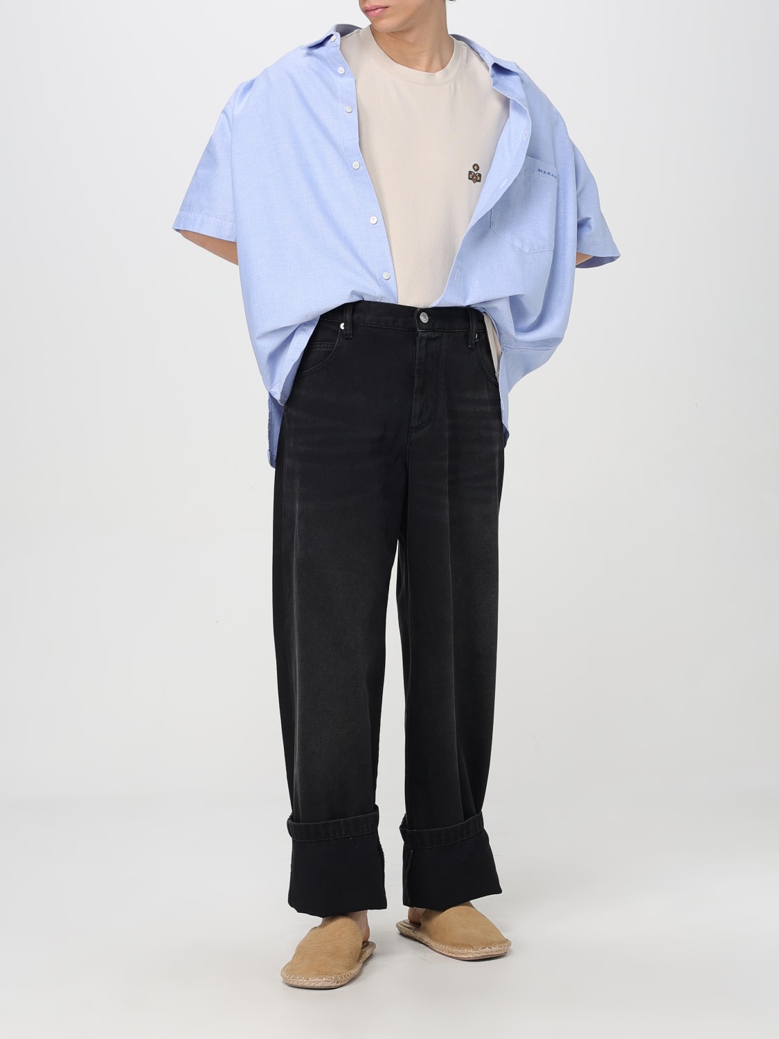 ISABEL MARANT JEANS: Jeans men Isabel Marant, Black - Img 2