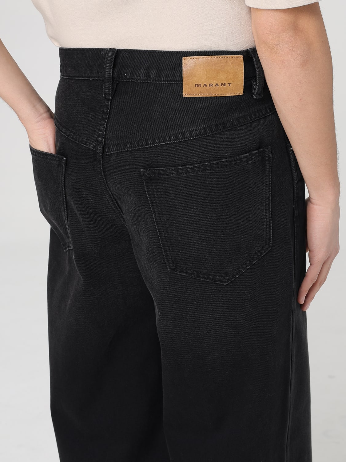 ISABEL MARANT JEANS: Jeans men Isabel Marant, Black - Img 4