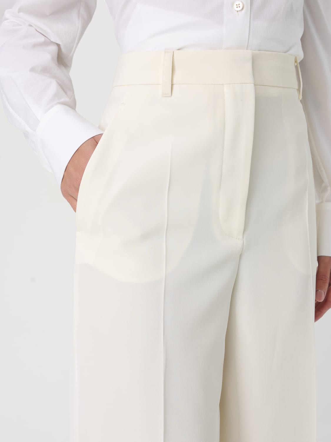STELLA MCCARTNEY: Pants woman - Beige | Stella McCartney