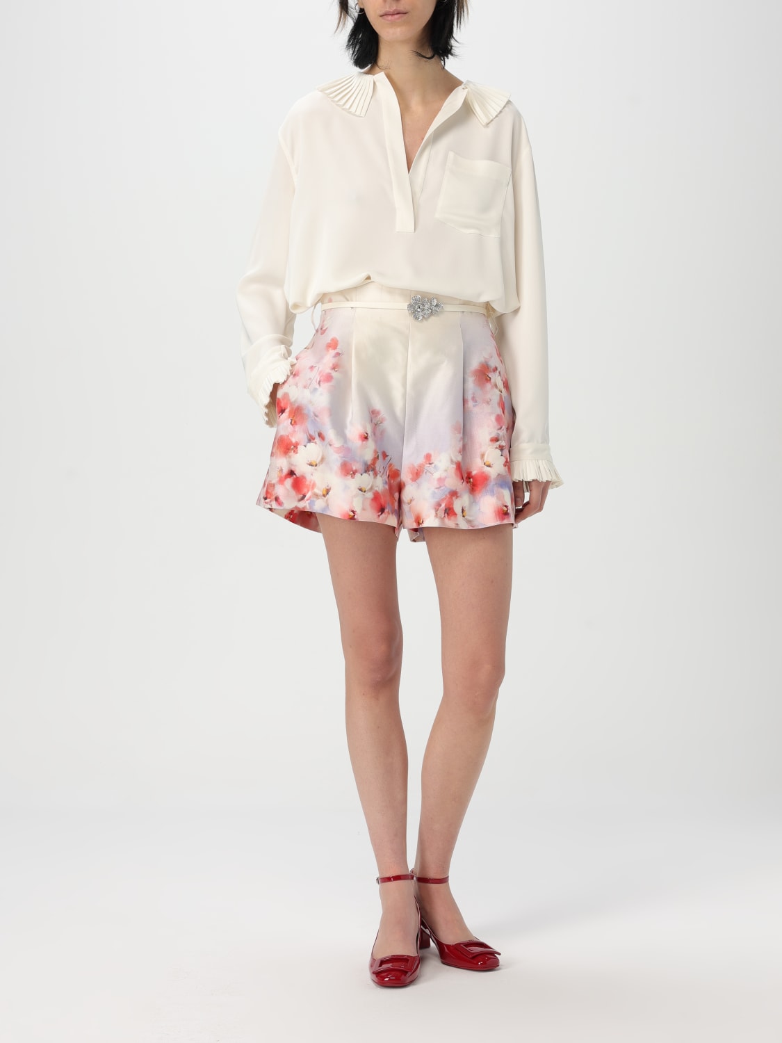 ショートパンツ ZIMMERMANN Woman Short Yellow Cream 2355AR251 SCAFLO ZIMMERMANN: Short woman - Yellow Cream | Zimmermann short