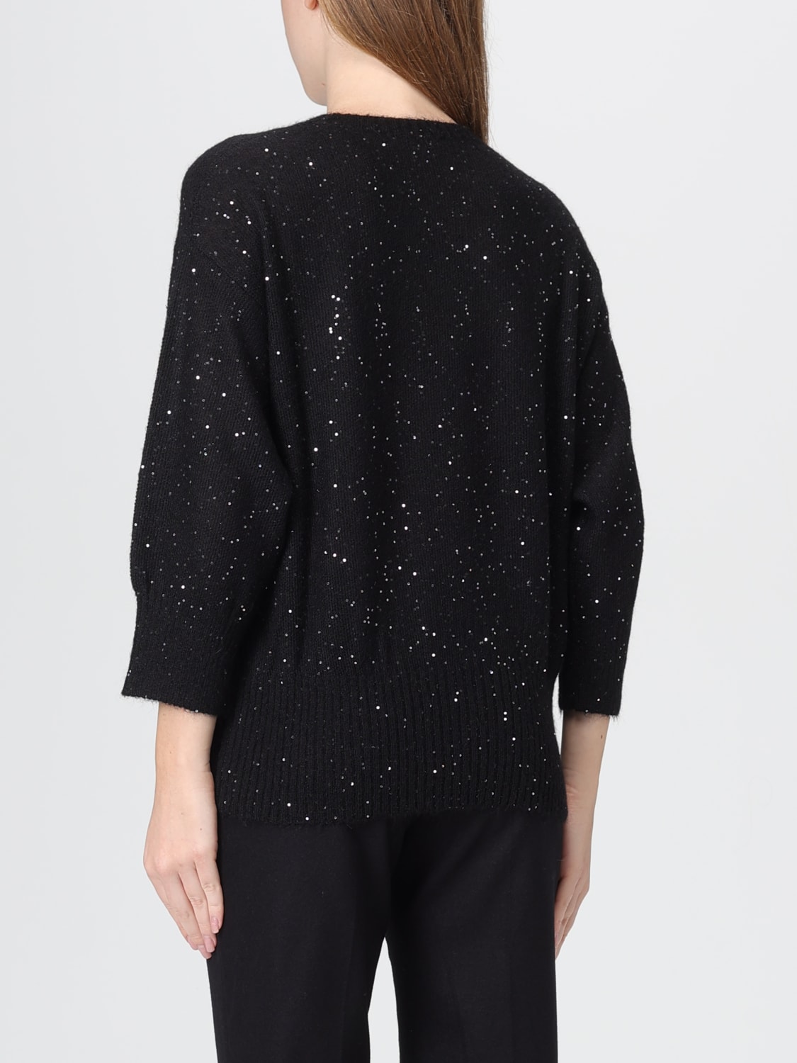 FABIANA FILIPPI SWEATER: Sweater woman Fabiana Filippi, Black - Img 2