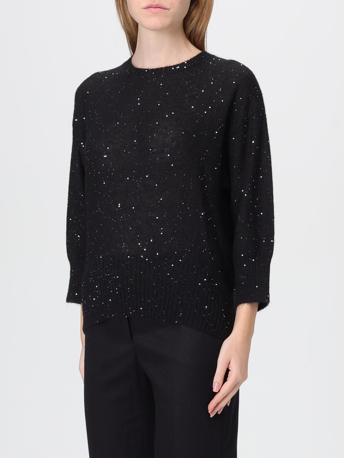 FABIANA FILIPPI SWEATER: Sweater woman Fabiana Filippi, Black - Img 3