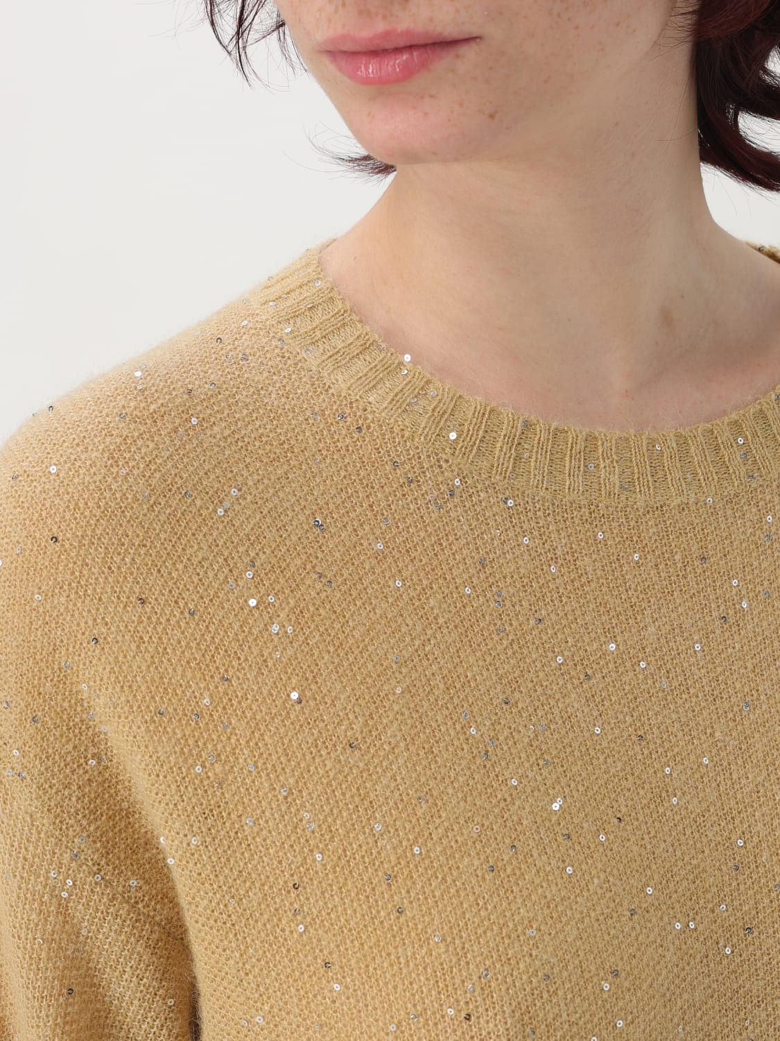 FABIANA FILIPPI PULL: Pull femme Fabiana Filippi, Or - Img 4