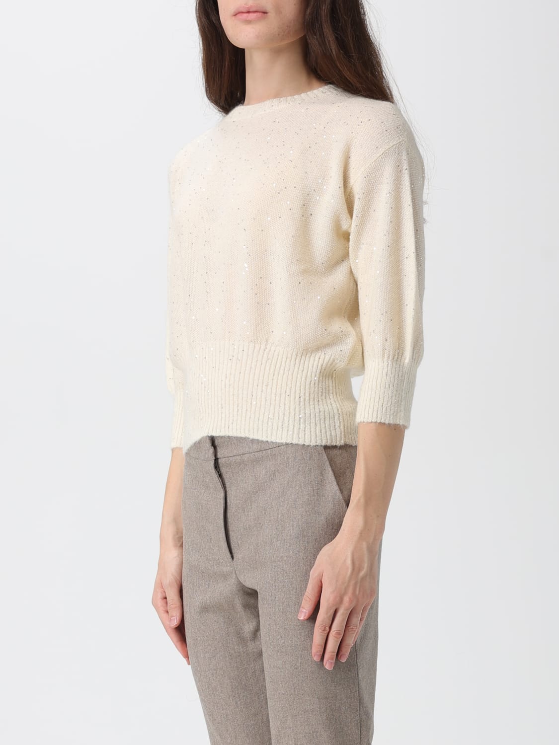 FABIANA FILIPPI PULL: Pull femme Fabiana Filippi, Mastic - Img 3