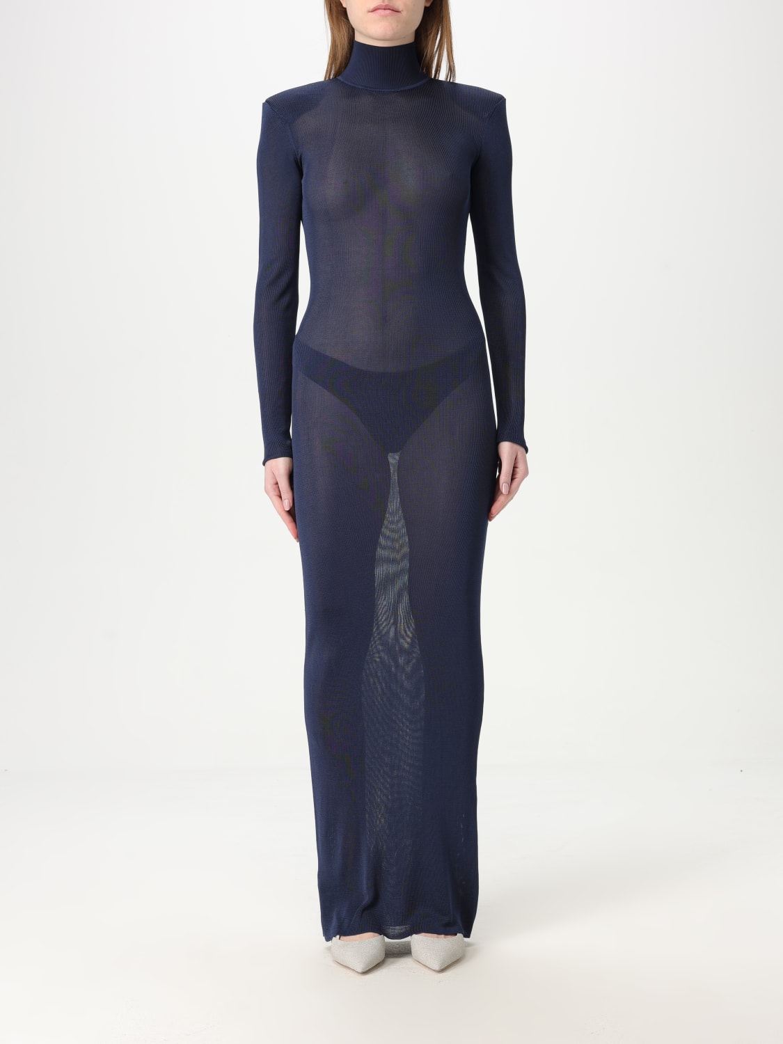 SELF-PORTRAIT: Dress woman - Blue | Self-Portrait dress