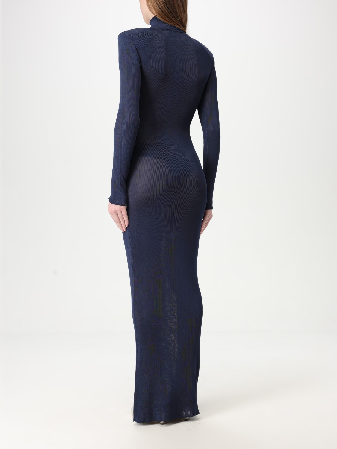 SELF-PORTRAIT DRESS: Dress woman Self-portrait, Blue - Img 2