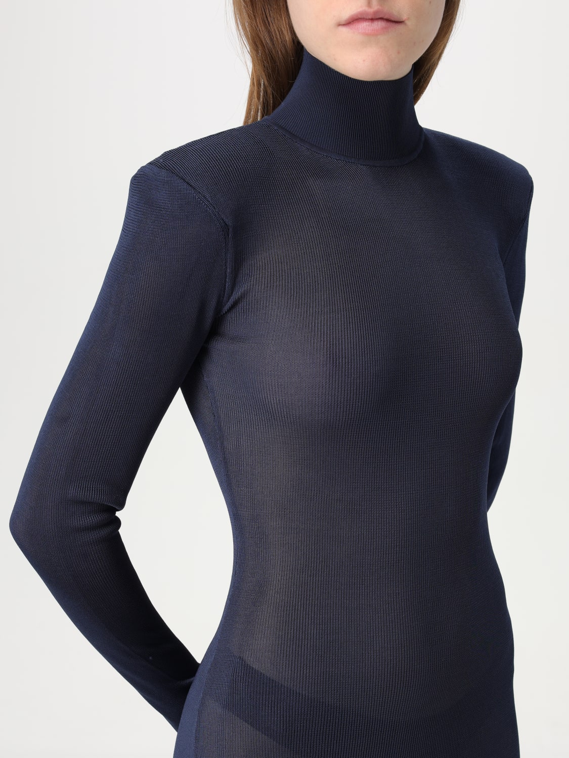 ワンピース SELF-PORTRAIT Woman Dress Blue RS25125XBL NAVY Navy blue knitted maxi dress Self-portrait - women - SELF