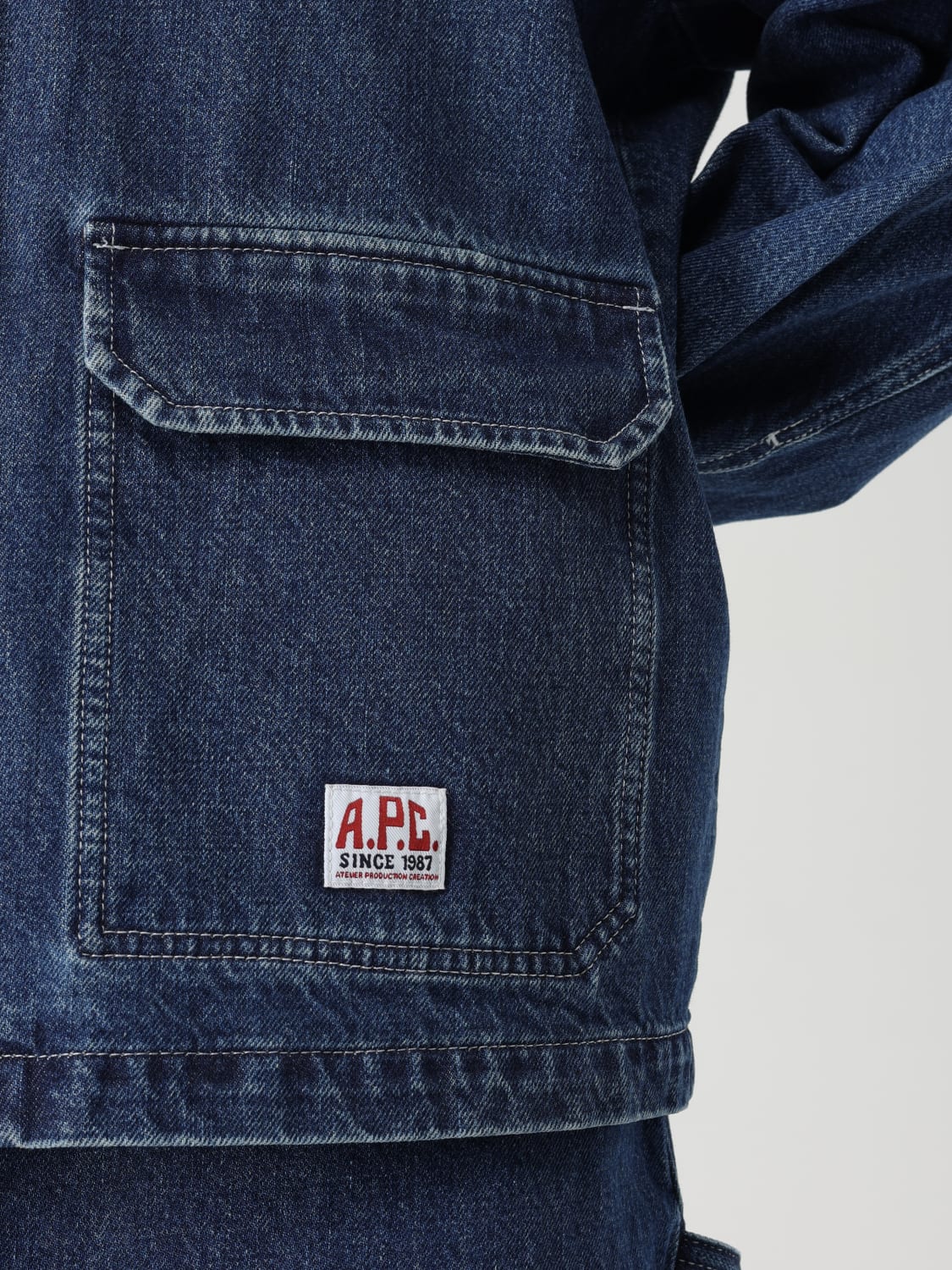 ジャケット A.P.C. Woman Jacket Blue COHETF02995 IAL A.P.C.: Jacket woman - Blue | A.P.C. jacket COHETF02995