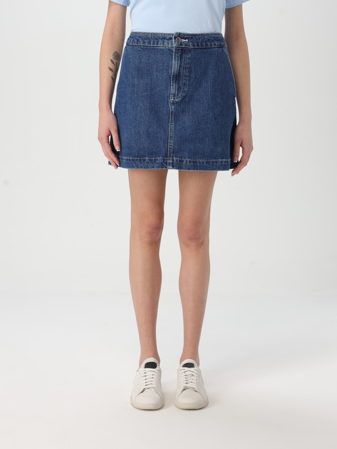 A.P.C. SKIRT: Skirt woman A.P.C., Blue - Img 1