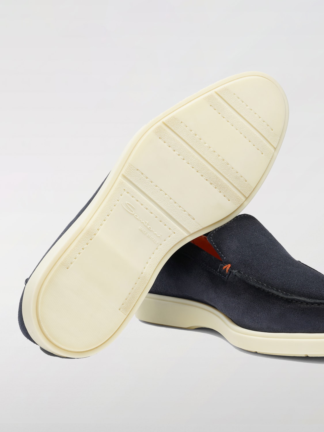 SANTONI MOKASSINS: Mokassins herren Santoni, Blau - Img 4