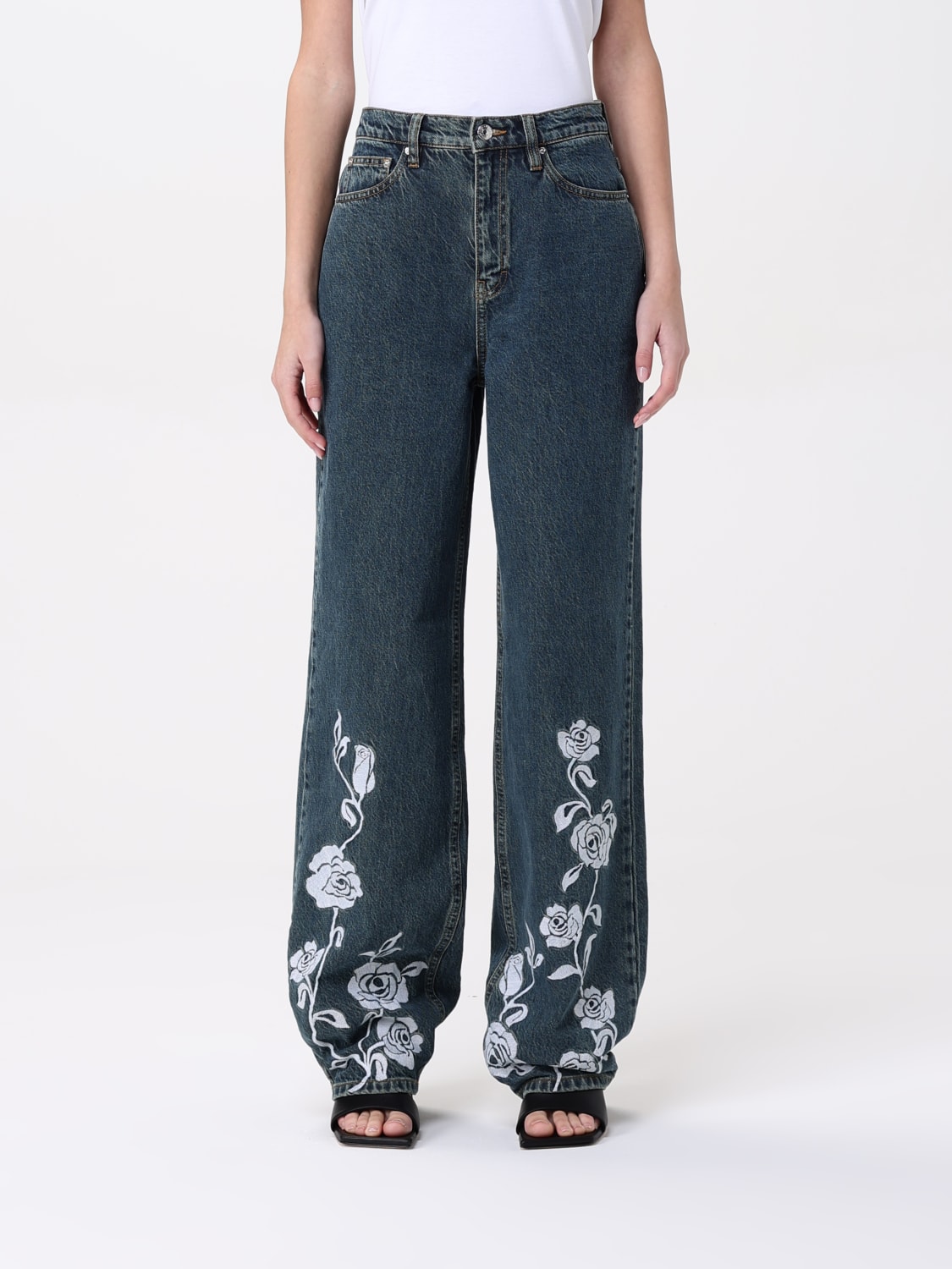 デニム・ジーパン ROTATE Woman Jeans Blue 113914 3048 ROTATE: Jeans woman - Blue | Rotate jeans 113914 online at