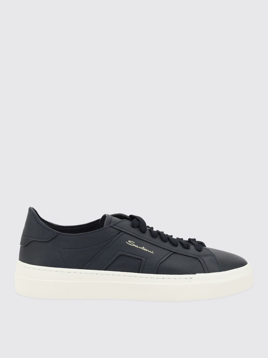 SANTONI SNEAKERS: Sneakers men Santoni, Blue - Img 1