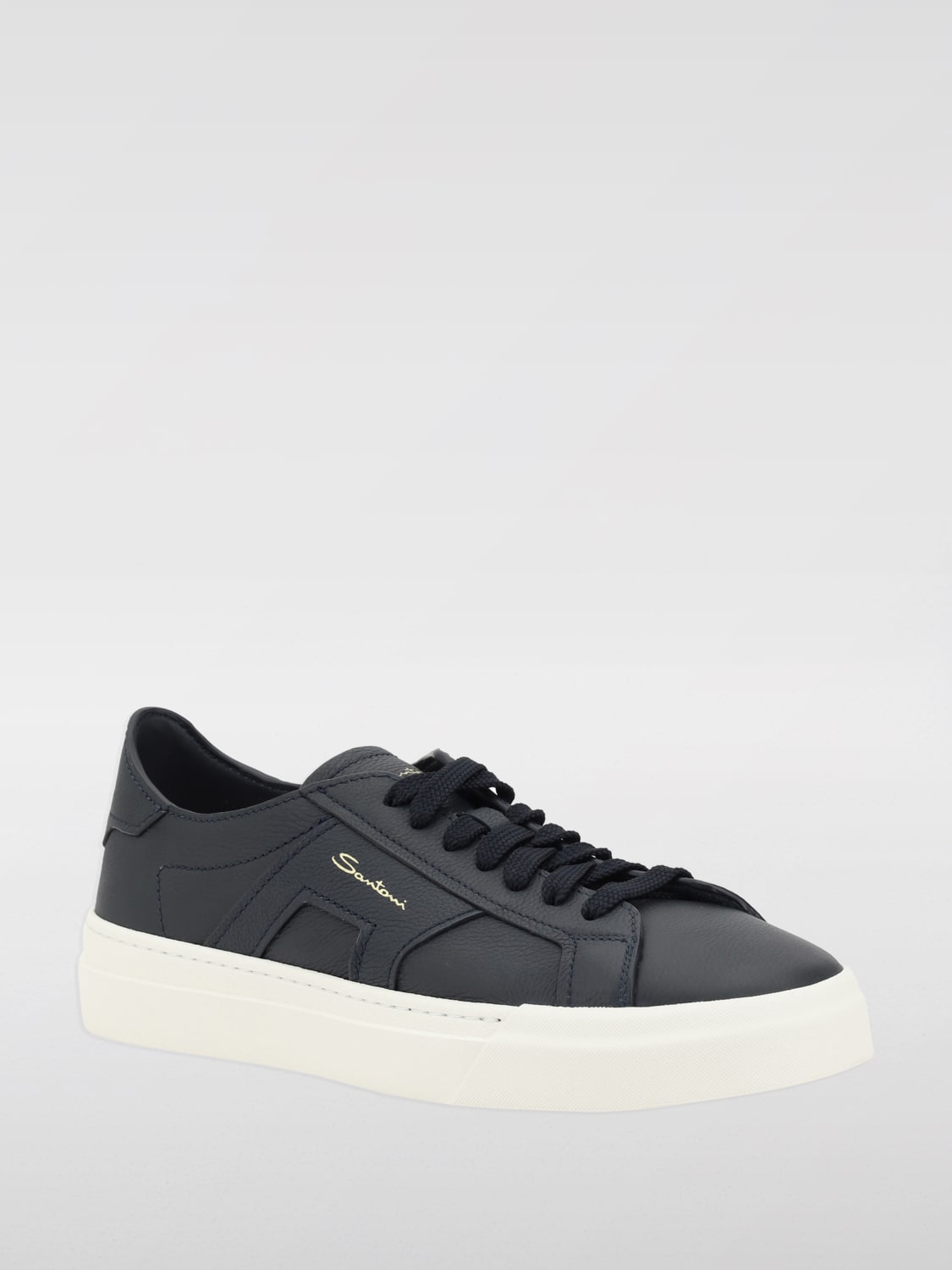 SANTONI SNEAKERS: Sneakers men Santoni, Blue - Img 2