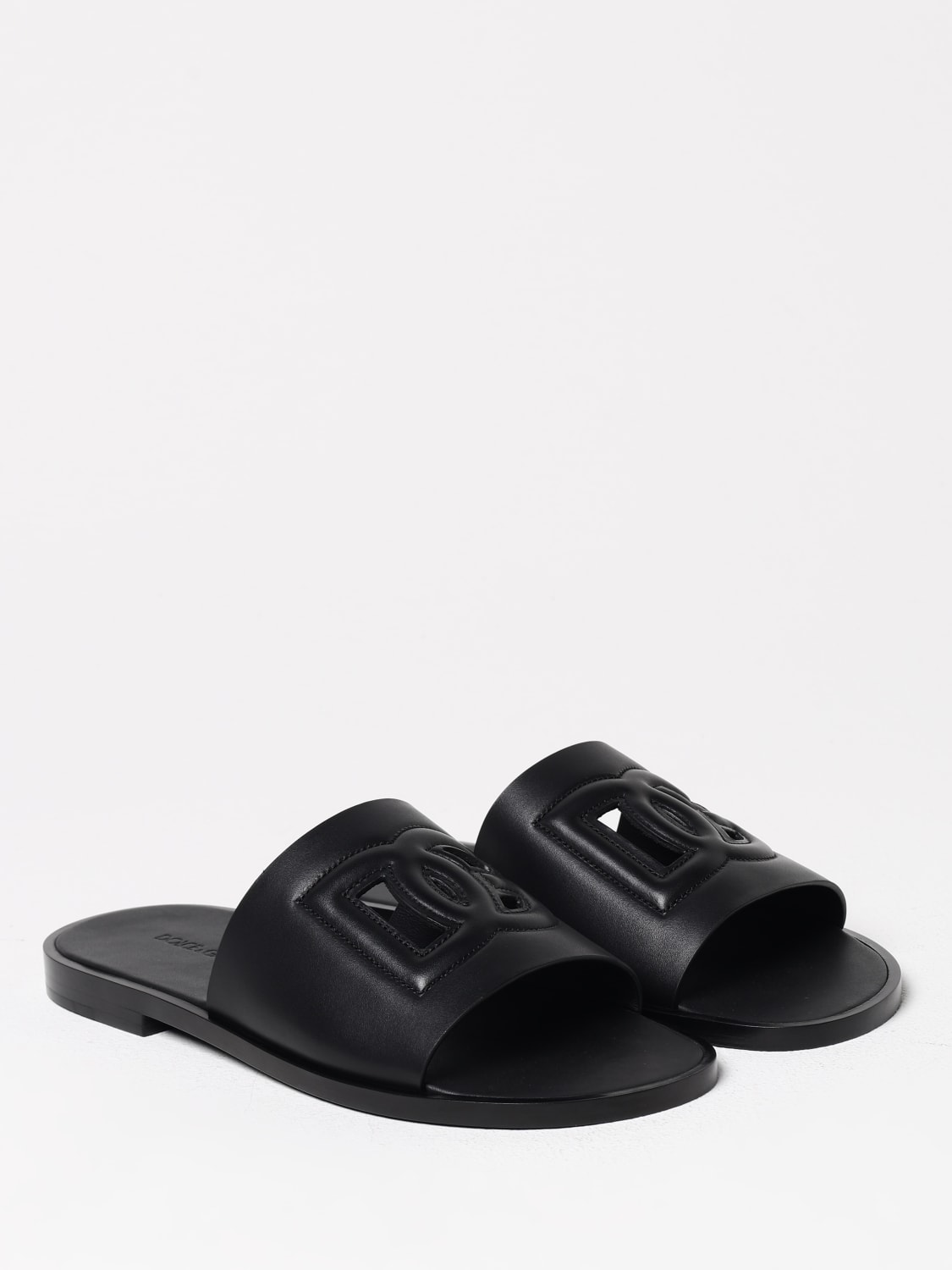 サンダル DOLCE & GABBANA Men Sandals Black A80397AO602 80999 Calfskin slide in Black for Men | Dolce&Gabbana® US