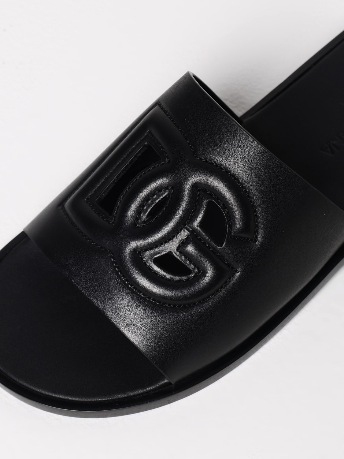 DOLCE & GABBANA SANDALI: Sandalo DG Dolce & Gabbana in pelle , Nero - Img 4