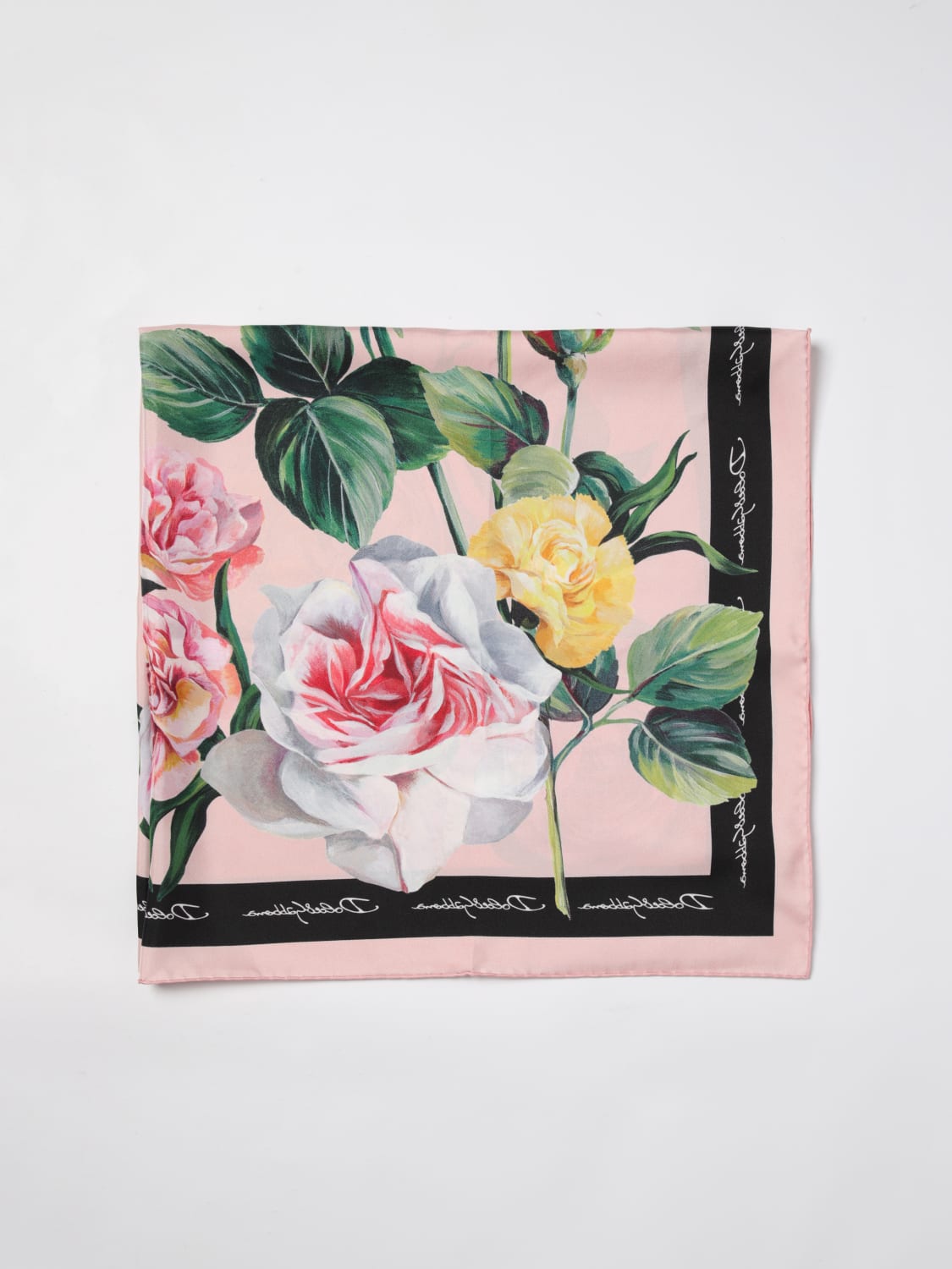 DOLCE & GABBANA: Scarf woman - Pink | Dolce & Gabbana neck