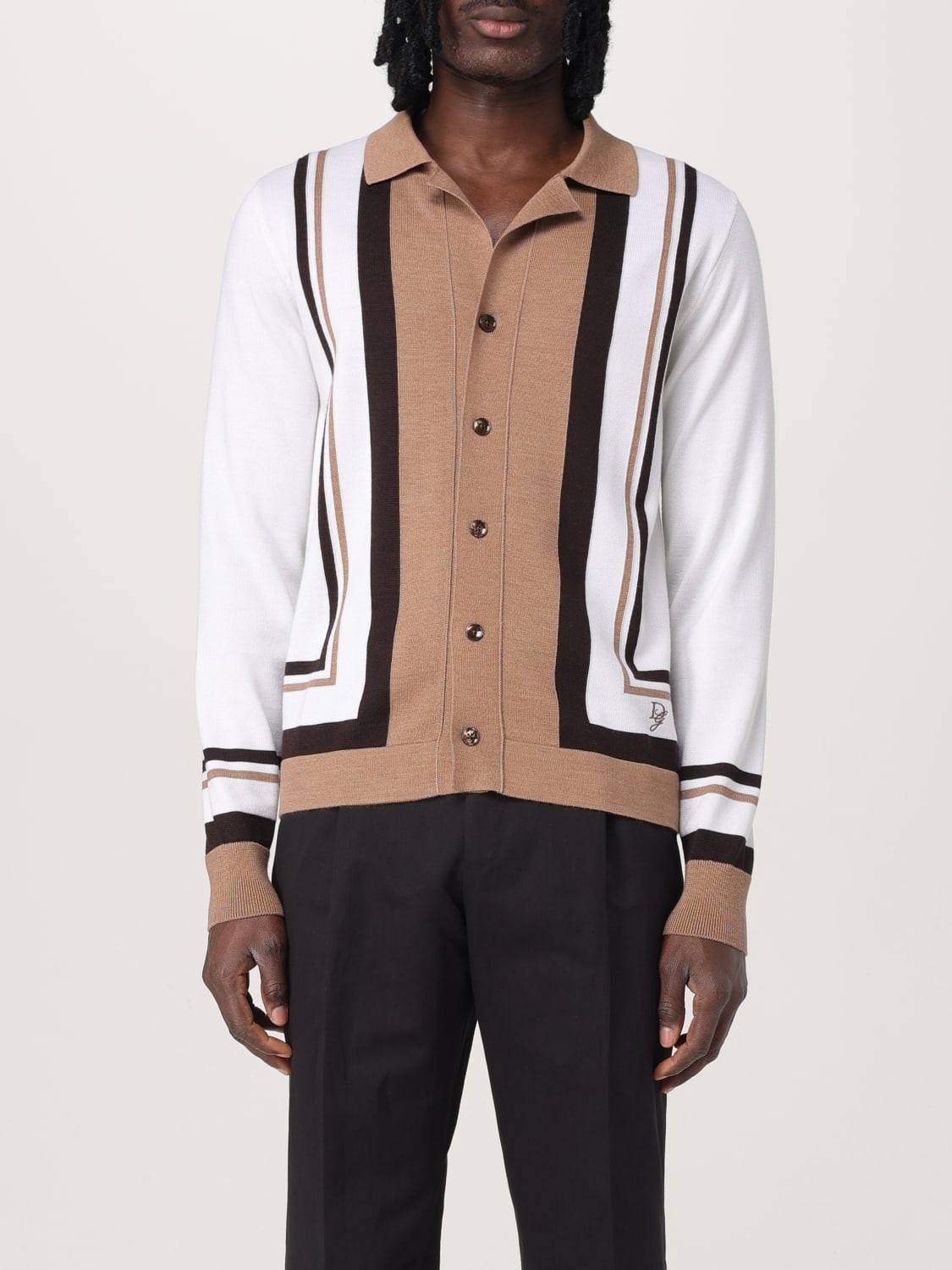 DOLCE & GABBANA SWEATER: Shirt men Dolce & Gabbana, Milk - Img 1