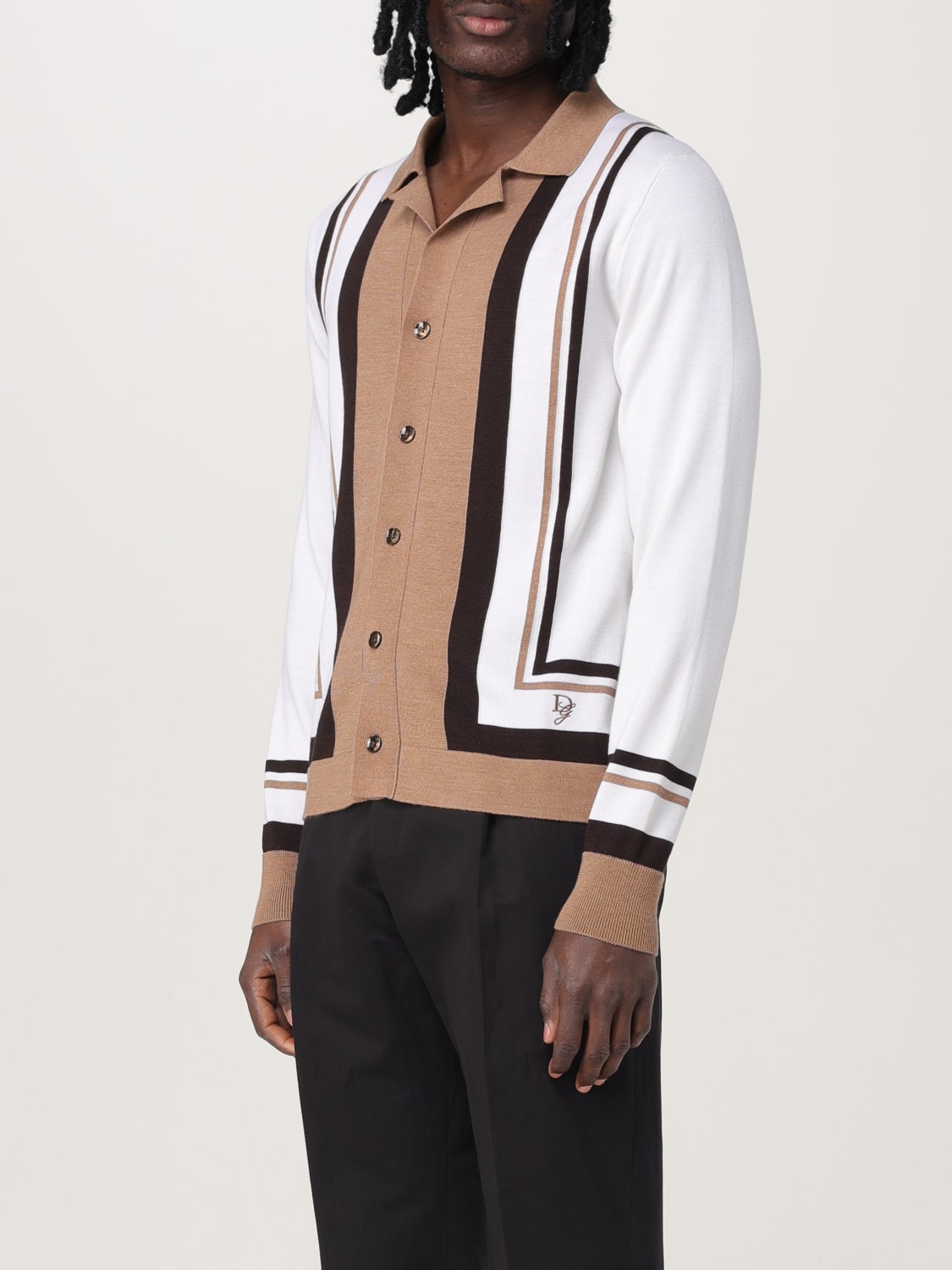 DOLCE & GABBANA SWEATER: Shirt men Dolce & Gabbana, Milk - Img 3