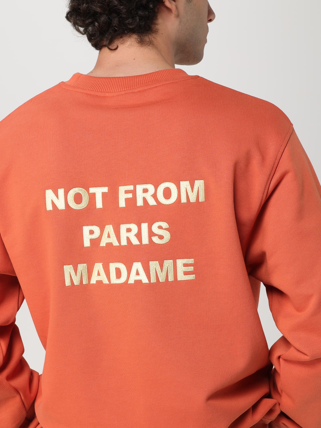 DRÔLE DE MONSIEUR SWEATSHIRT: Sweatshirt men Drole De Monsieur, Orange - Img 4