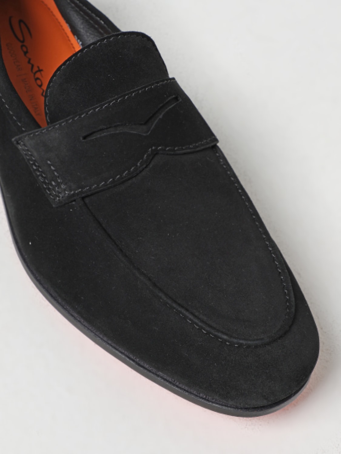 SANTONI LOAFERS: Loafers men Santoni, Black - Img 4